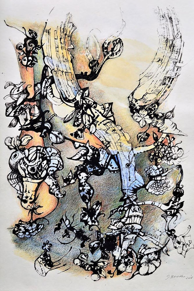 Berestko Jolanta Ucieczka 40 x30 cm - Jolanta Berestko