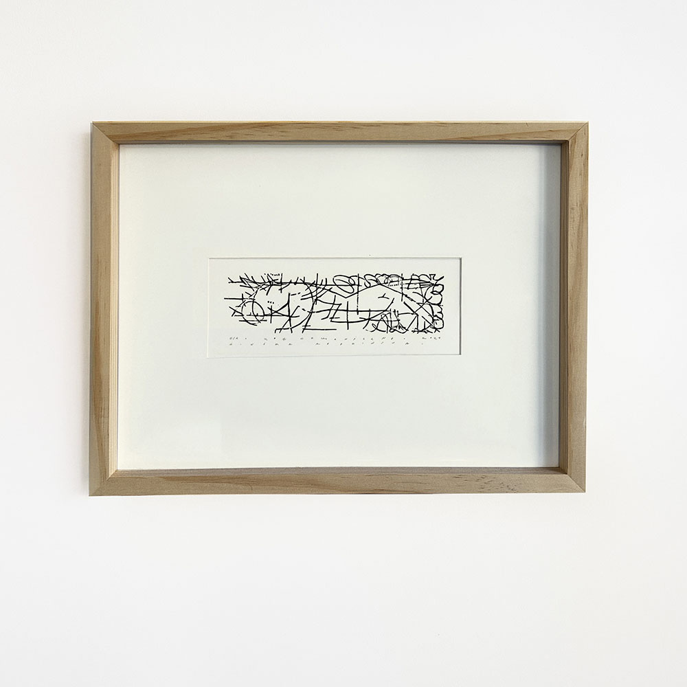 kon mechaniczny_35x14,5cm_drzeworyt na papierze_2024__ monika szydlowska